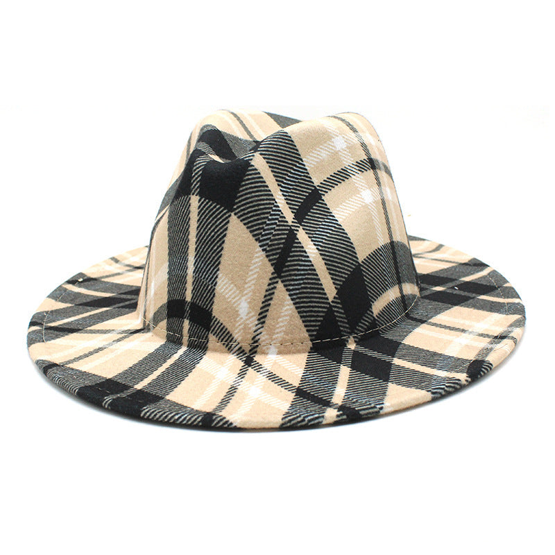 Urban Stripes Plaid Fedora