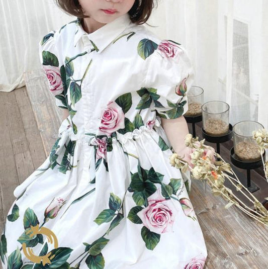 Petal Grace: Flower Patterned Dress