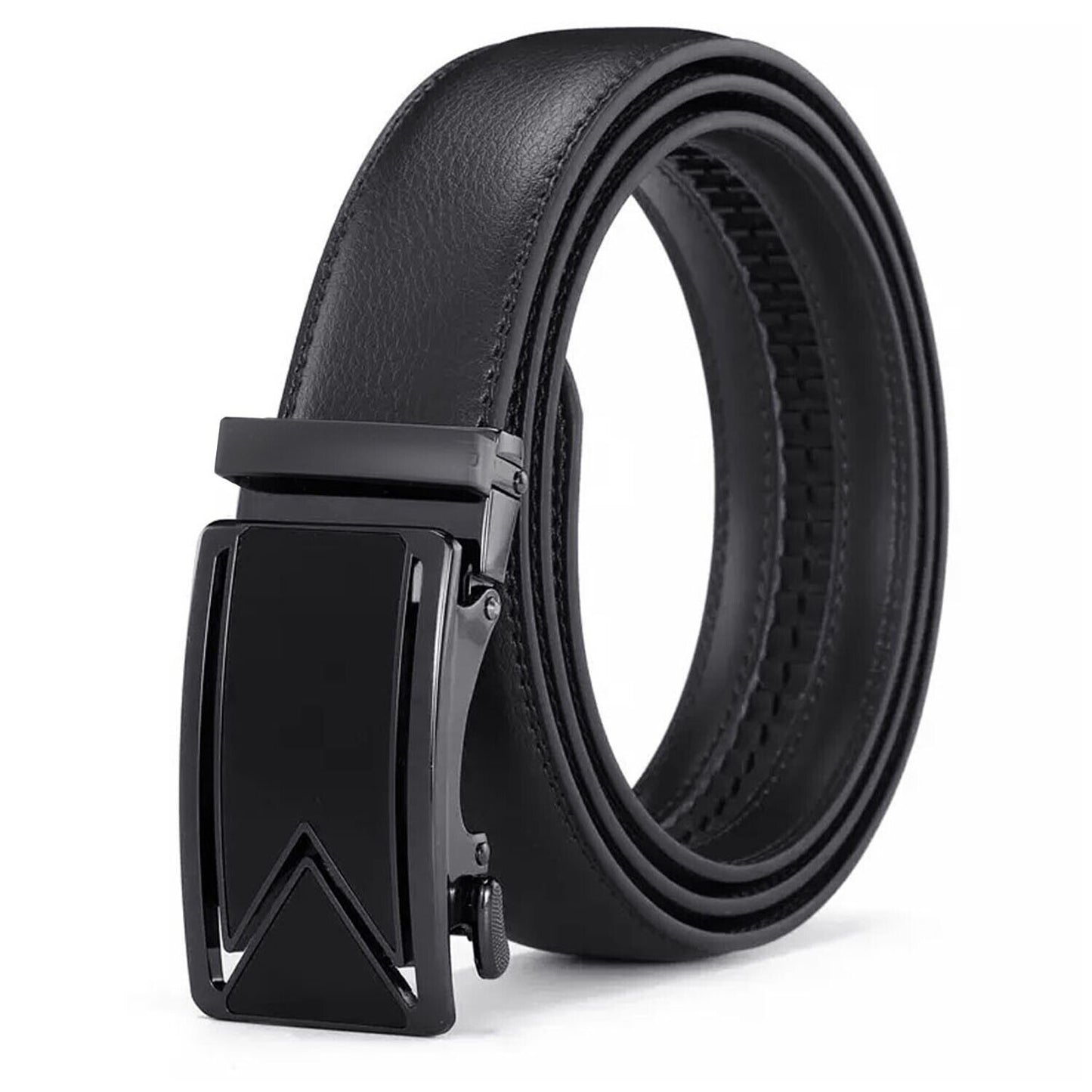 Elite Ratchet Leather Belt for Men – Adjustable Automatic Buckle