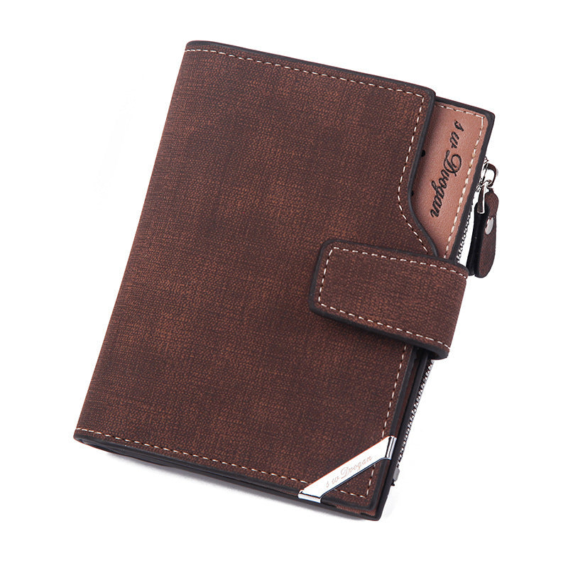 Retro-Inspired Compact Wallet for Men – Stylish & Practical