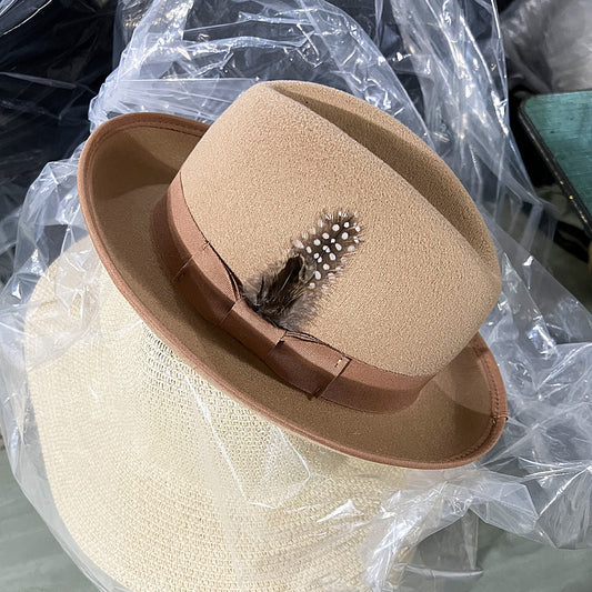 Classic Lined Feather Fedora