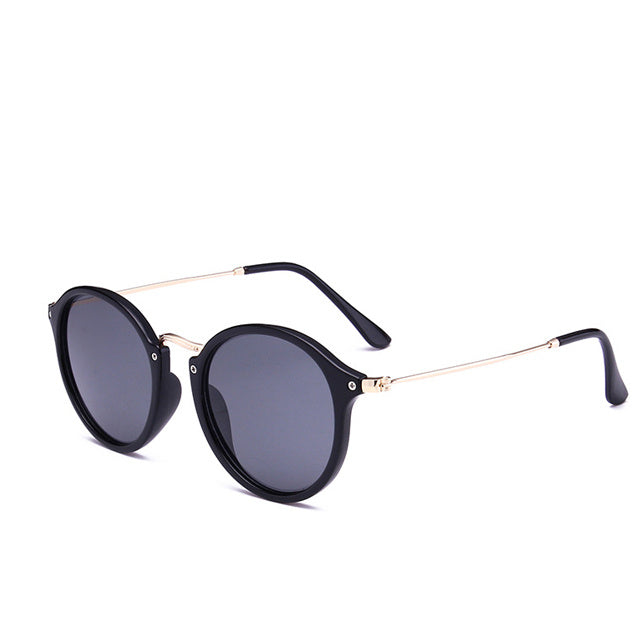 Retro Driver Metal Round Sunglasses