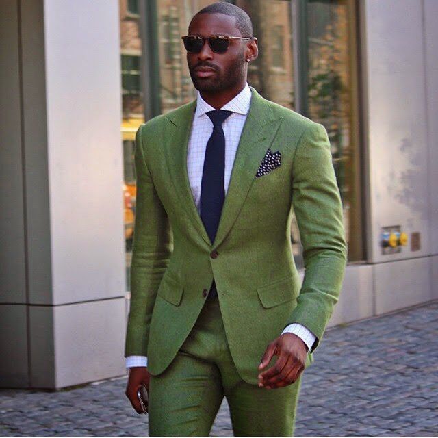 Emerald Elegance Two-Piece Suit