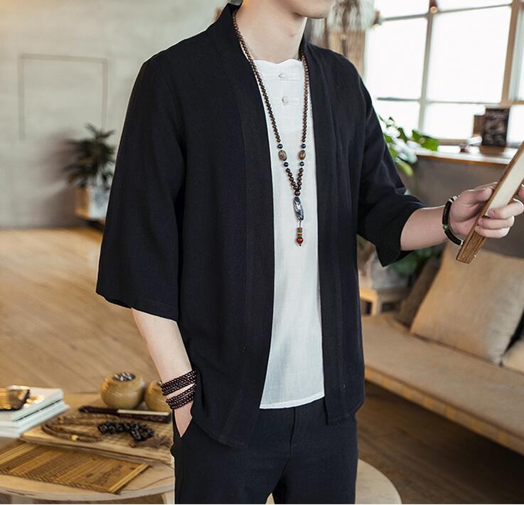 Traditional Chinese Cotton & Linen Cardigan Shirt