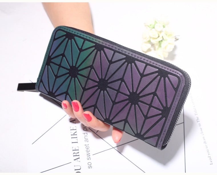 Luminous Geometry Clutch Wallet