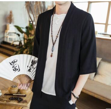 Traditional Chinese Cotton & Linen Cardigan Shirt