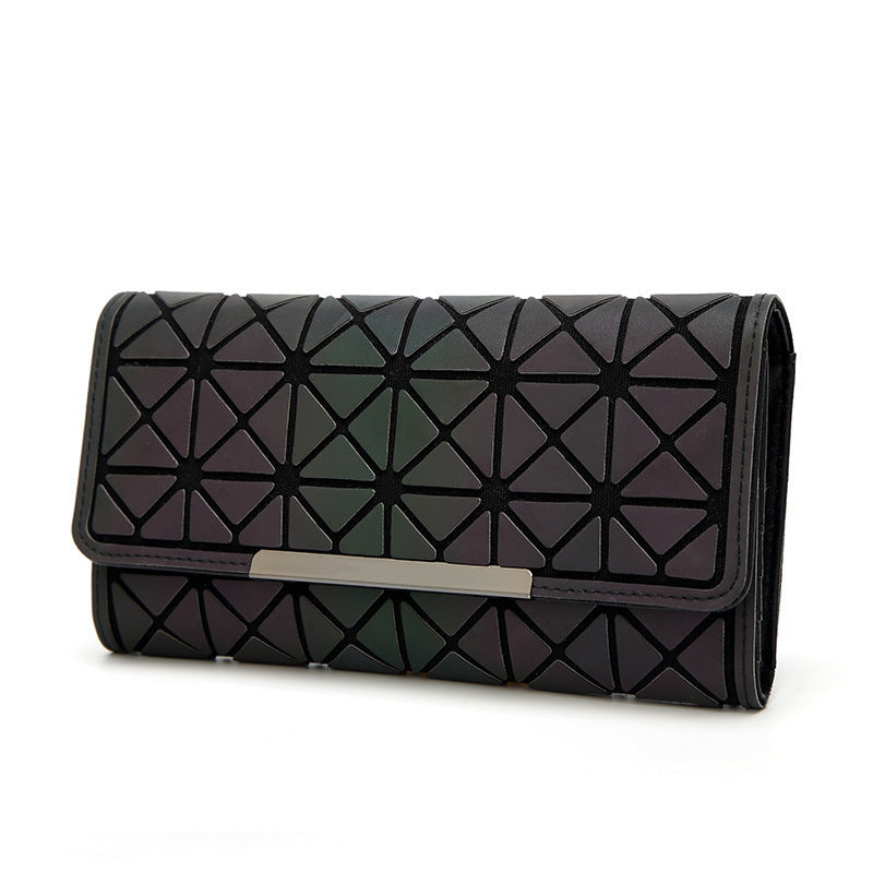 Luminous Geometry Clutch Wallet