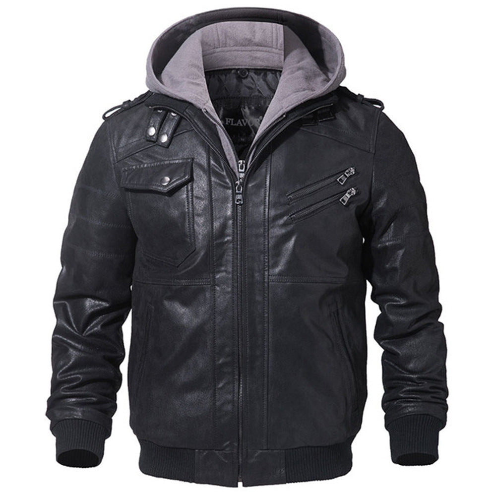 Velocity PU Leather Moto Jacket