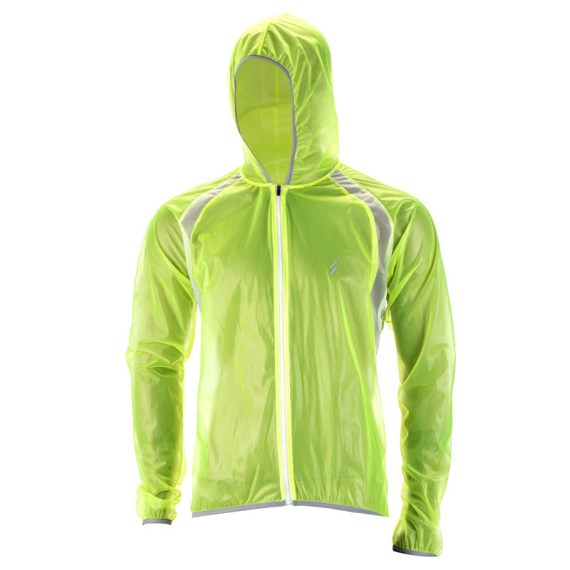 Ultra-thin breathable mountain road bike raincoat