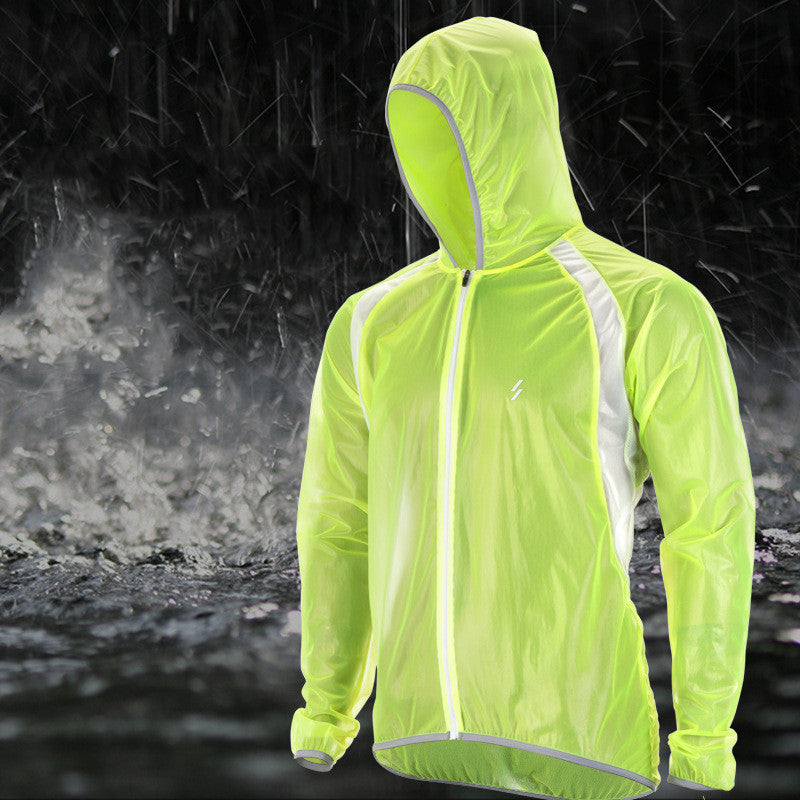 Ultra-thin breathable mountain road bike raincoat