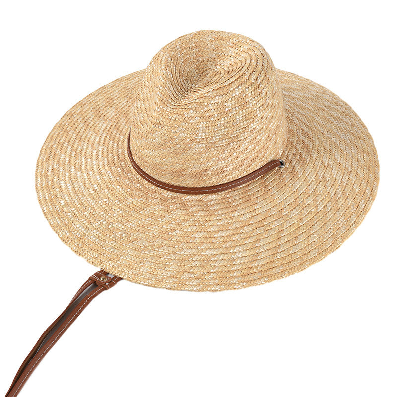 Summer Breeze Straw Sun Hat with Belt for Women