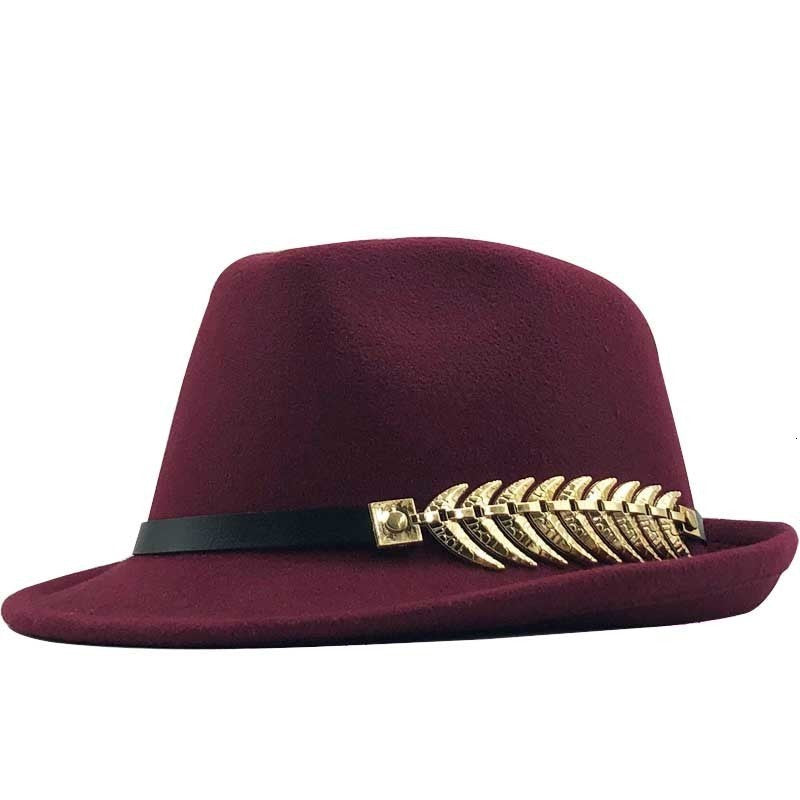 Retro Fishbone Wool Jazz Hat