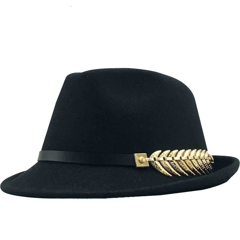 Retro Fishbone Wool Jazz Hat