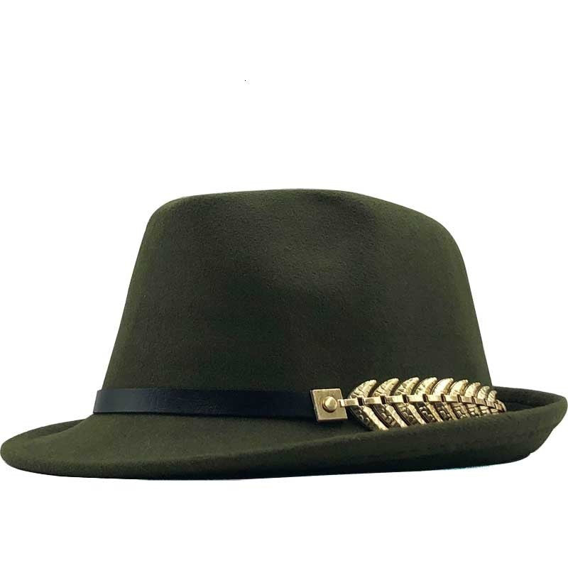 Retro Fishbone Wool Jazz Hat