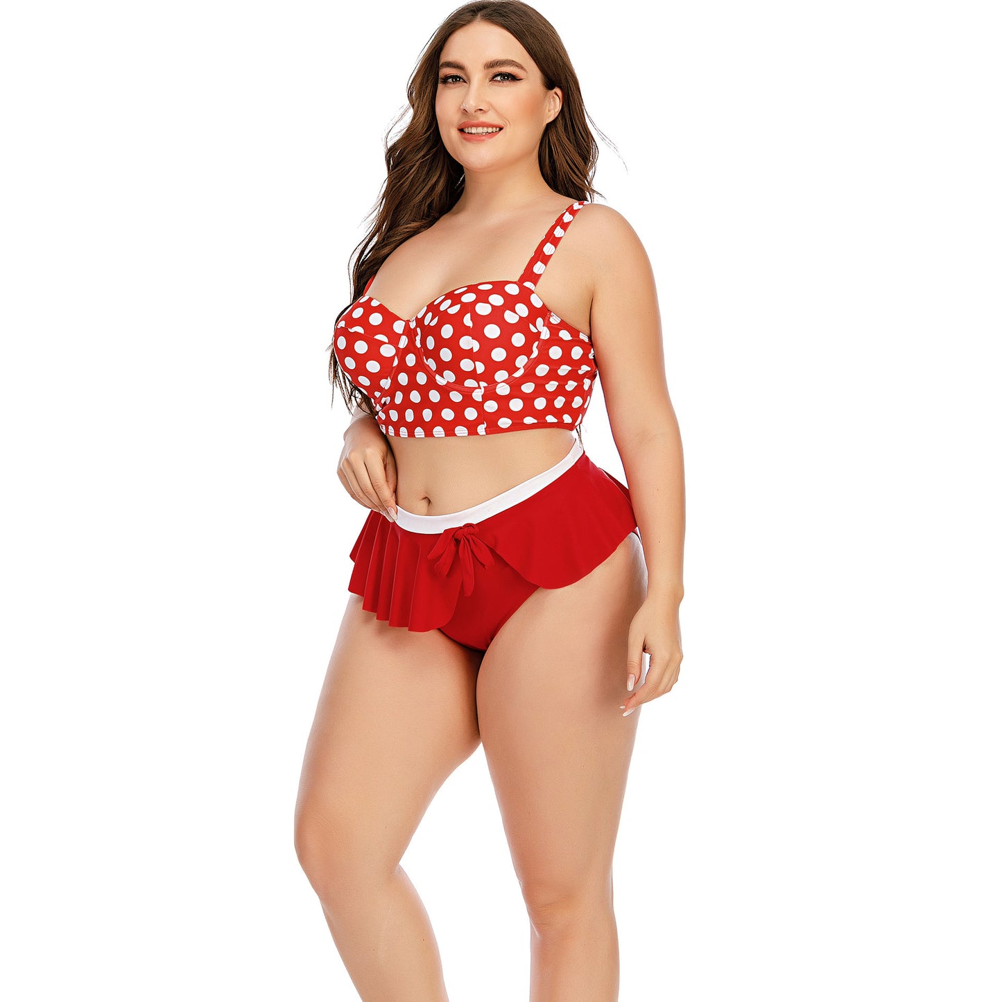 Bold Curves: Plus Size Push-Up Swim Dress