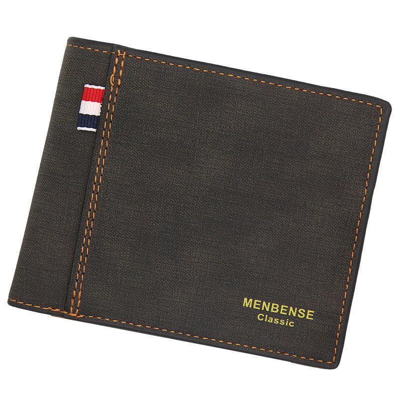 Tri-Fold Retro Style Wallet for Men