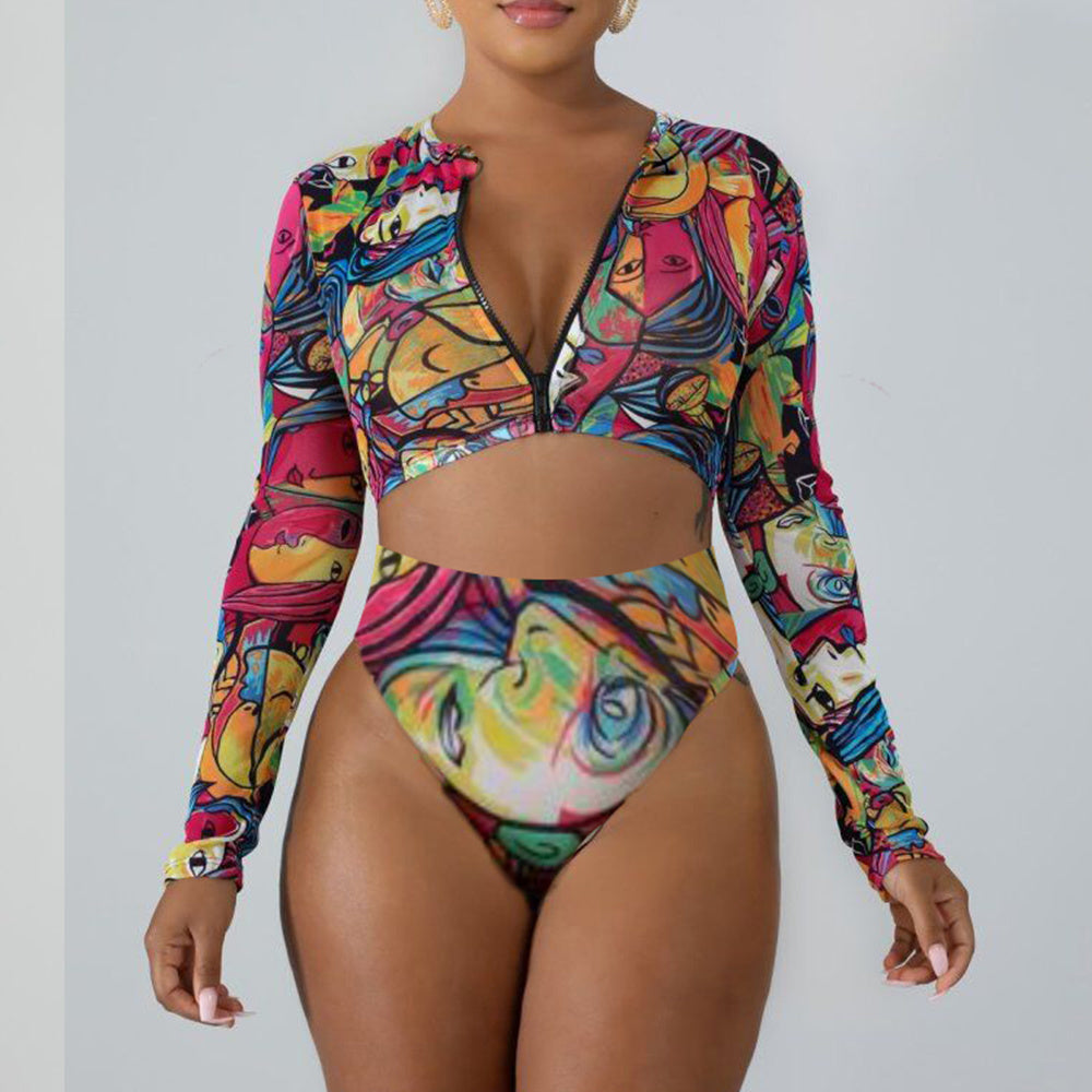 Wave Rider: Long Sleeve Surf Bikini