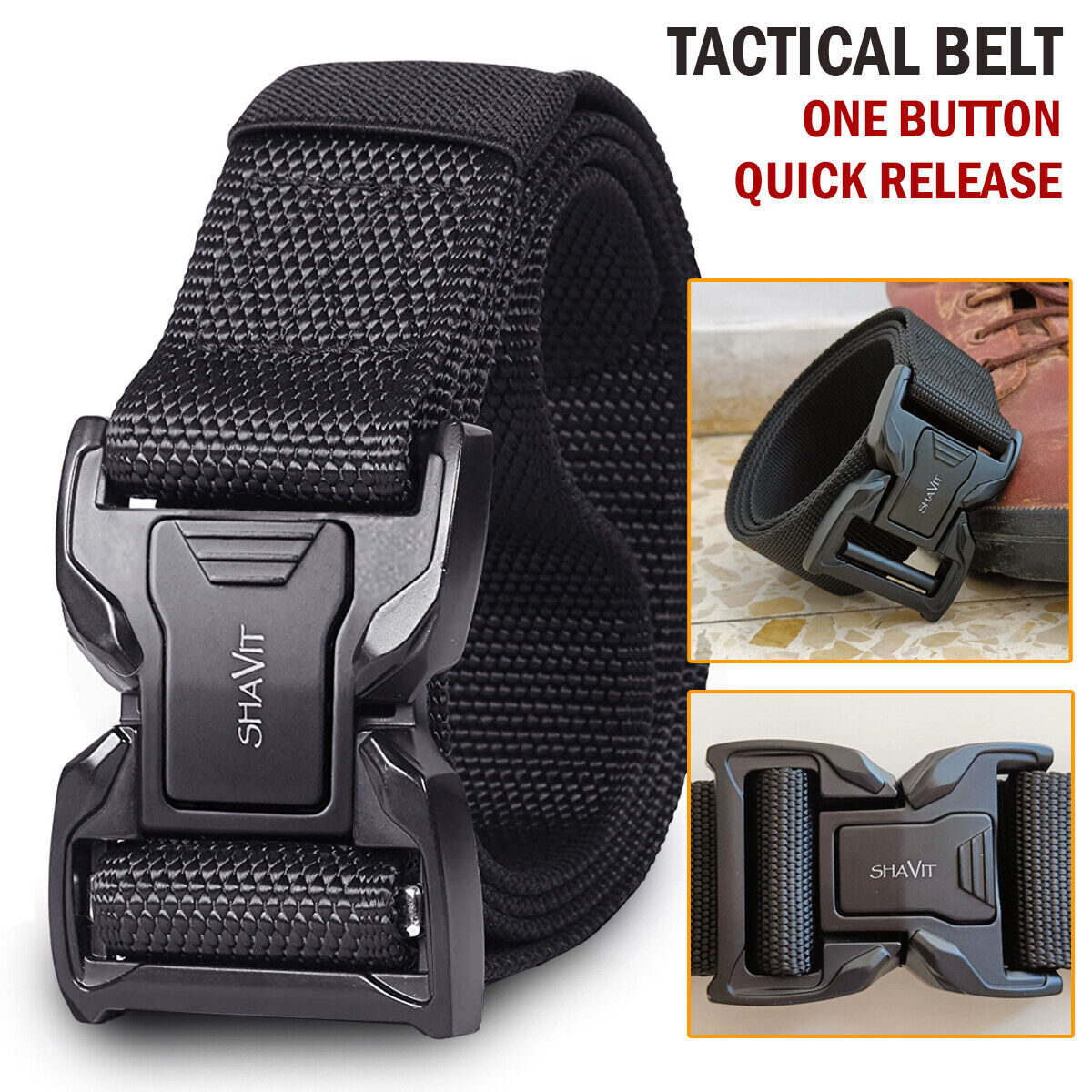 Tactical Pro Quick-Release Military Belt for Men