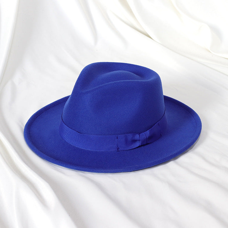 Retro Charm Bowknot Jazz Hat