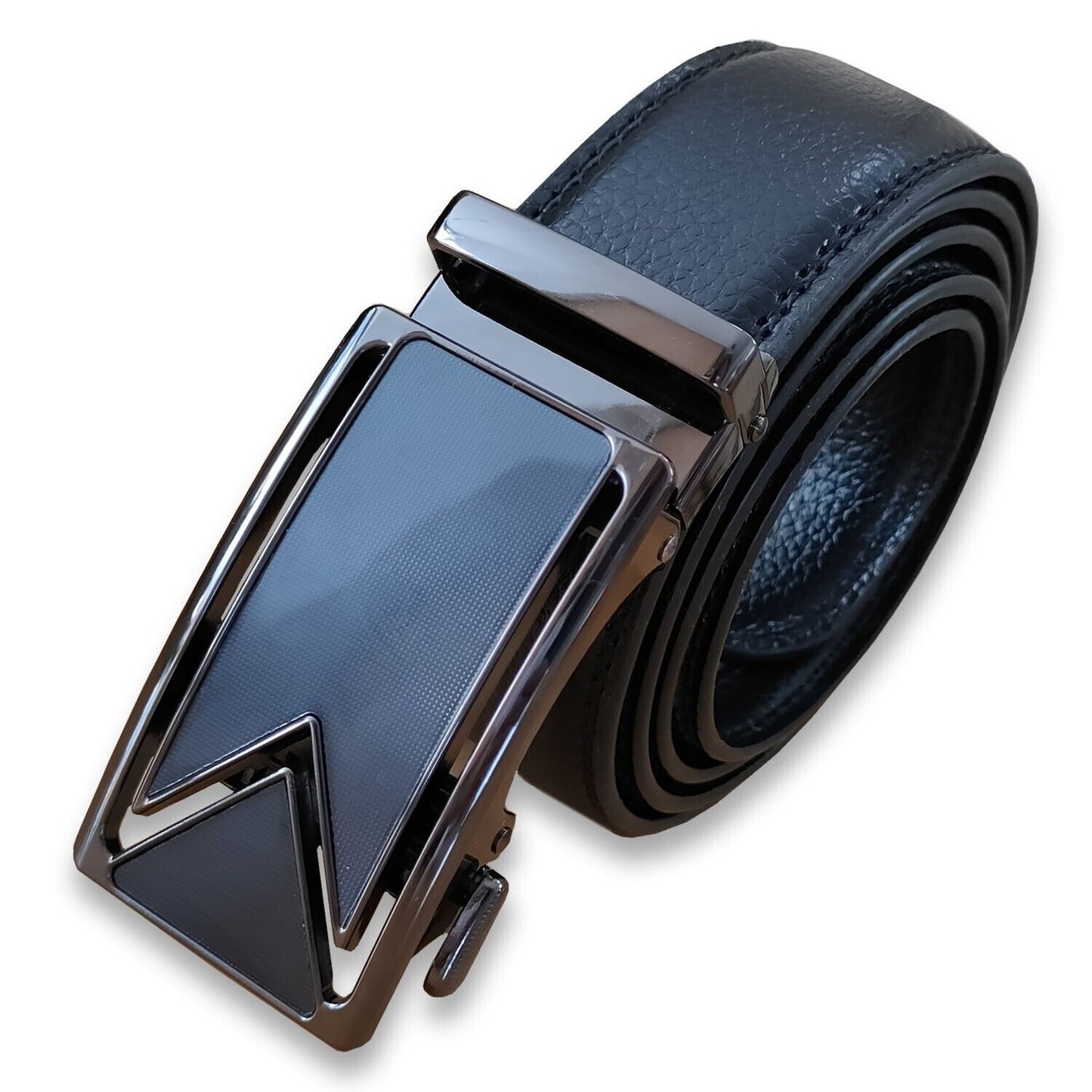 Elite Ratchet Leather Belt for Men – Adjustable Automatic Buckle