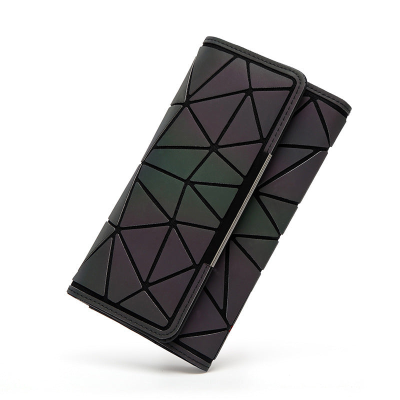 Luminous Geometry Clutch Wallet