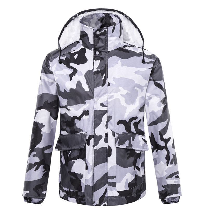 Camouflage raincoat set