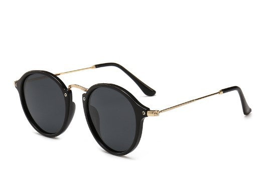 Retro Driver Metal Round Sunglasses