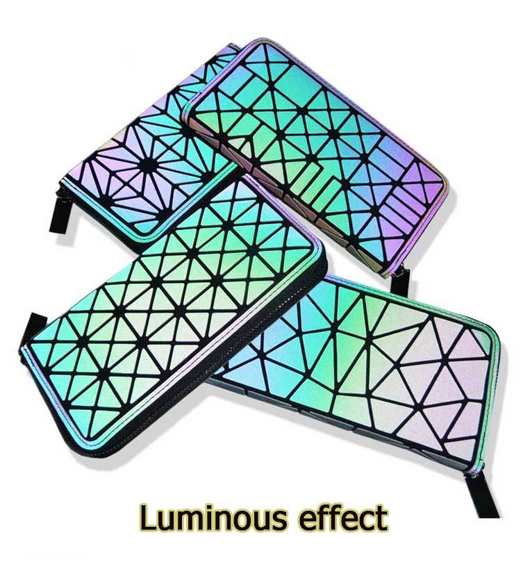 Luminous Geometry Clutch Wallet