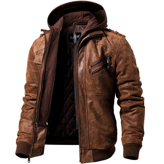 Velocity PU Leather Moto Jacket