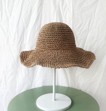 Sun Protection Foldable Straw Hat – Women’s Holiday Beach Hat