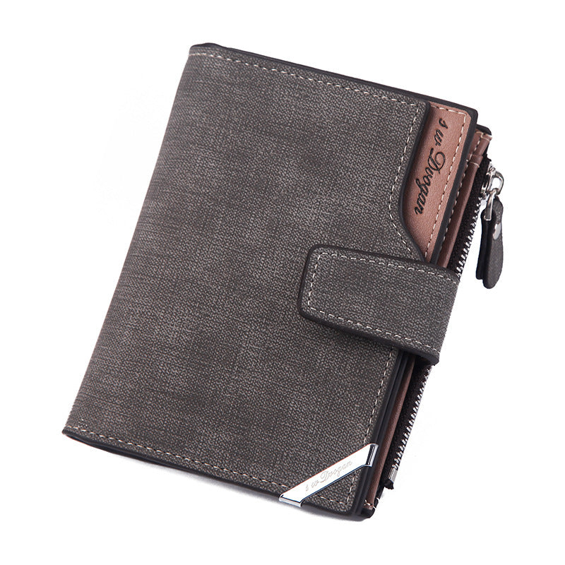 Retro-Inspired Compact Wallet for Men – Stylish & Practical