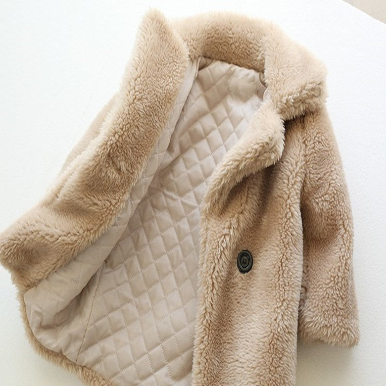 Cozy Luxe: Fur-Lined Cashmere Jacket