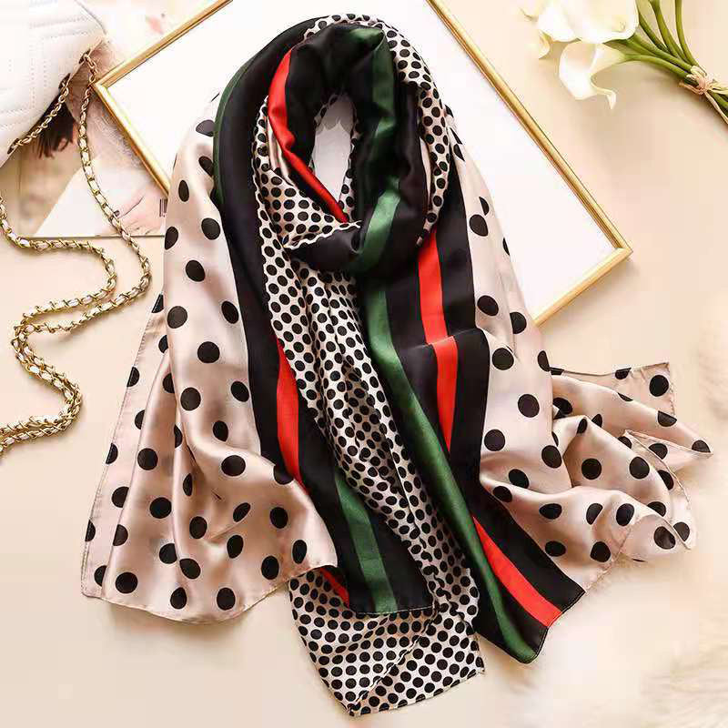 Long Super Large Imitation Silk Shawl Scarf