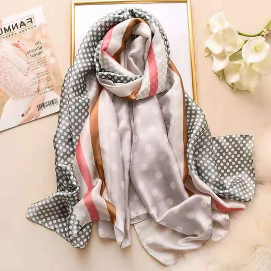 Long Super Large Imitation Silk Shawl Scarf