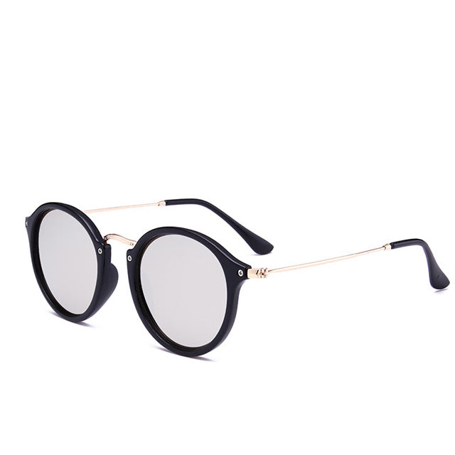 Retro Driver Metal Round Sunglasses