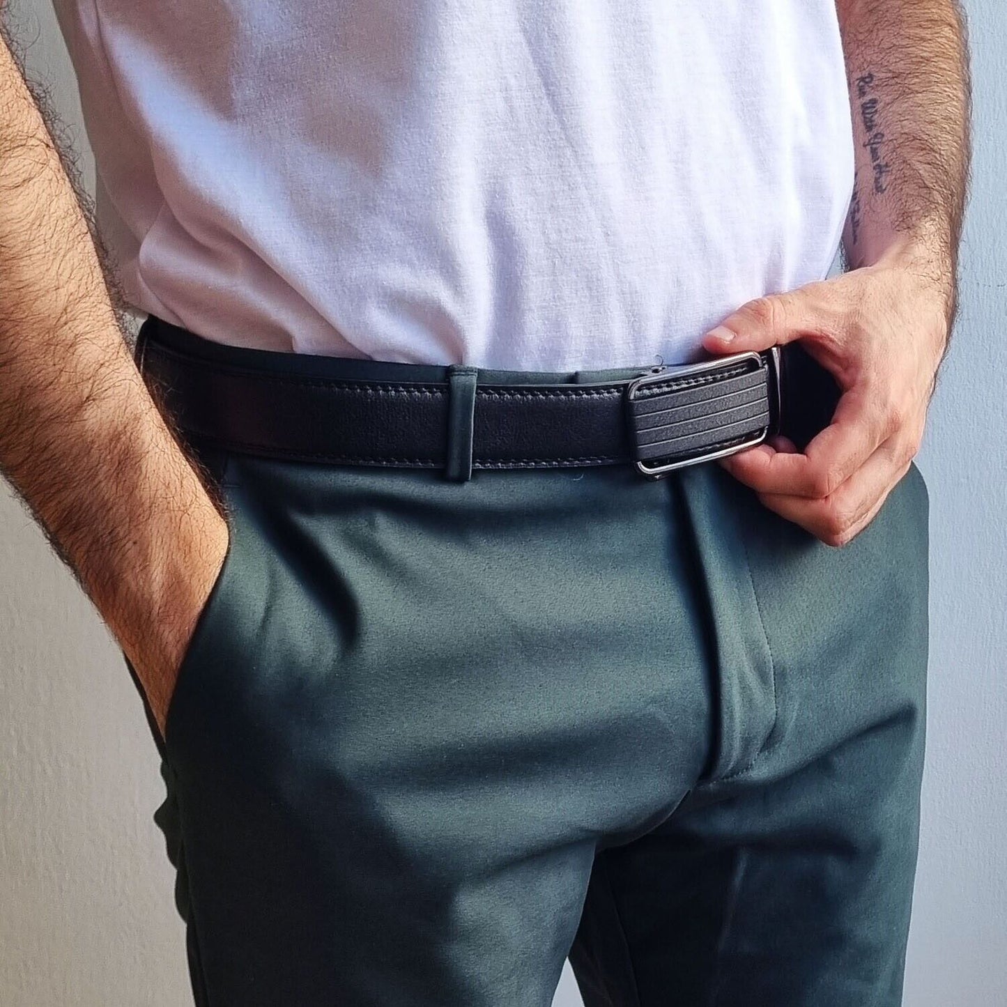 Flex Ease Men's Adjustable Leather Belt