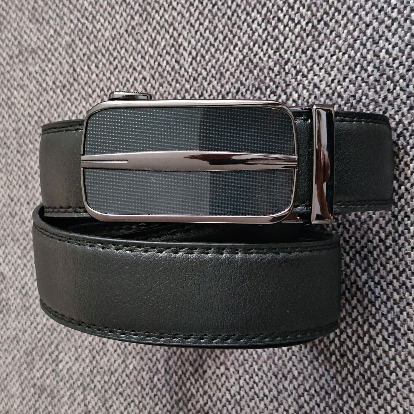 Custom Fit Microfiber Leather Belt – Easy Slide Buckle