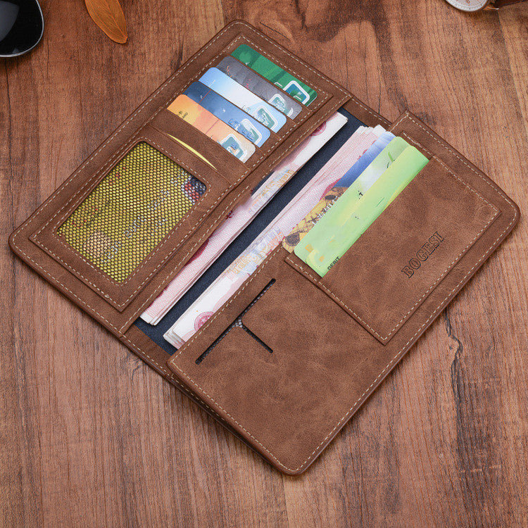 Slim Fit Men's Long Card Holder Wallet