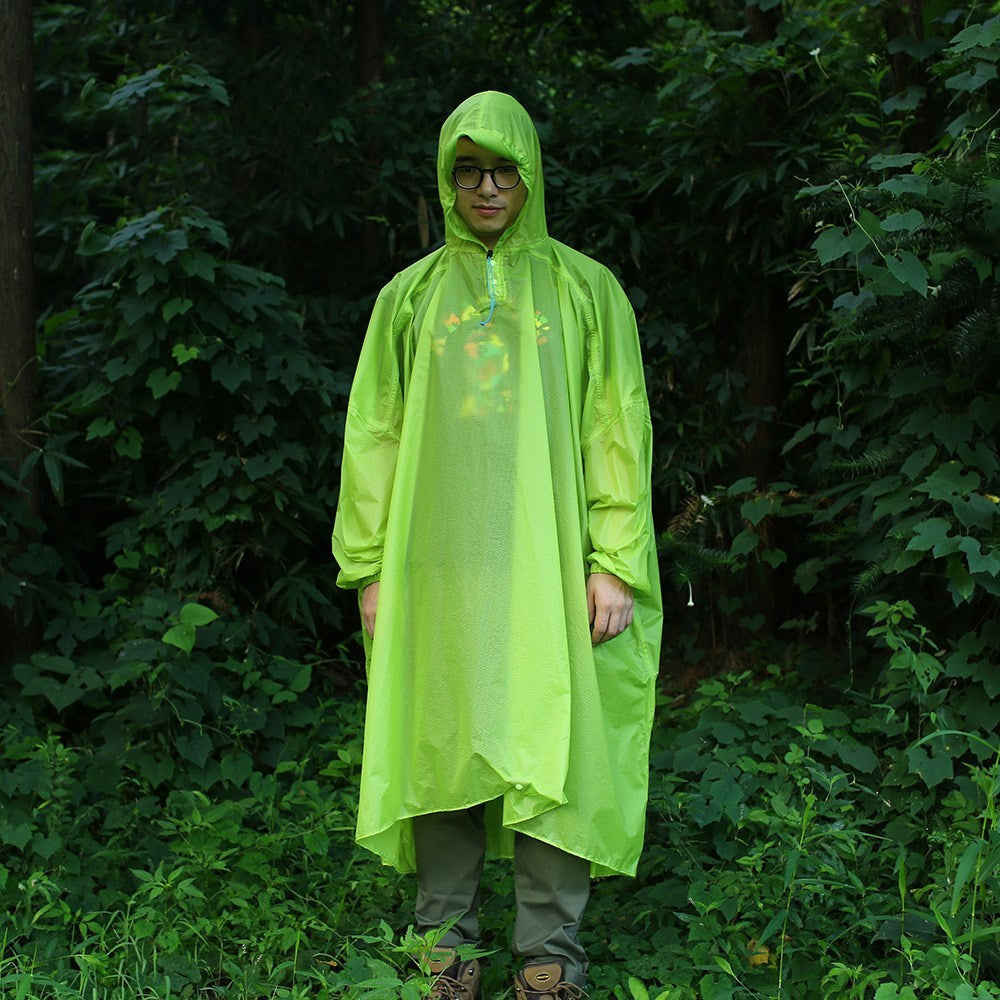 Outdoor backpack raincoat