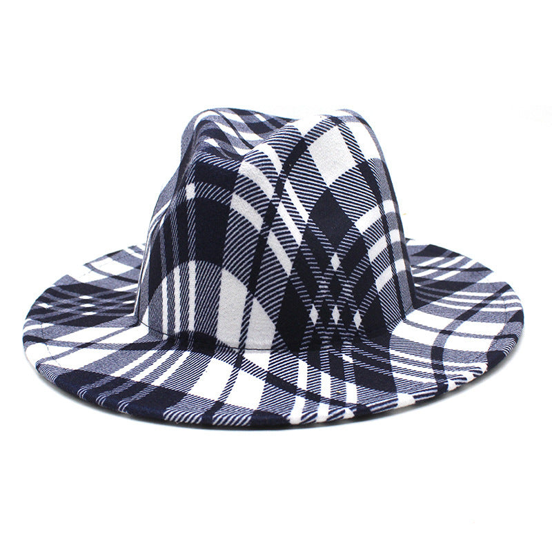 Urban Stripes Plaid Fedora