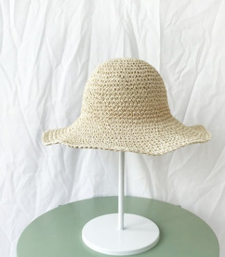 Sun Protection Foldable Straw Hat – Women’s Holiday Beach Hat