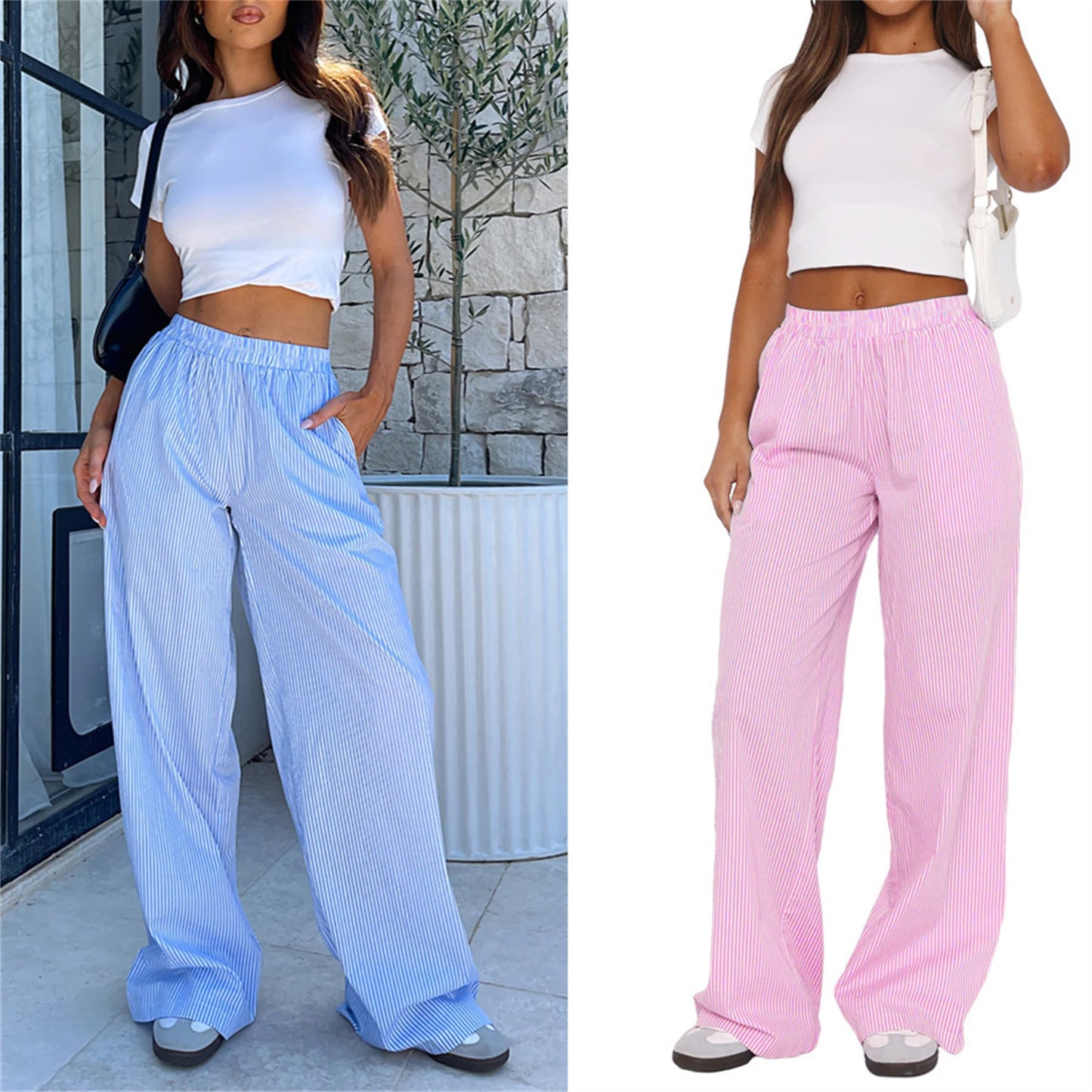 Relaxed High Waist Lounge Trousers