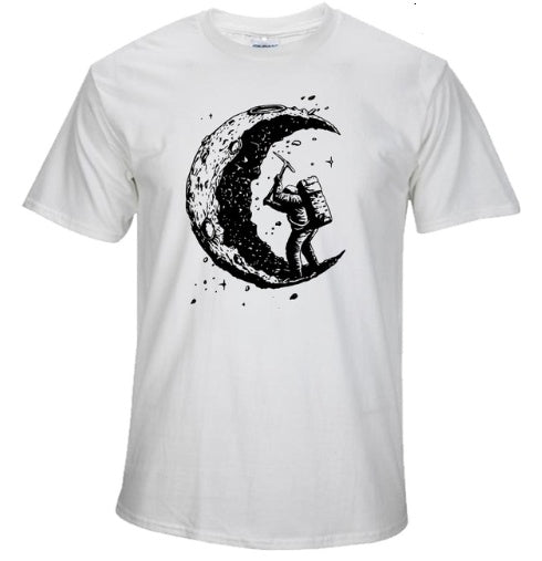 Cosmic Moon O-neck T-shirt