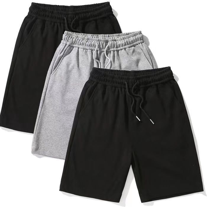 Basic Solid Straight Fit Shorts