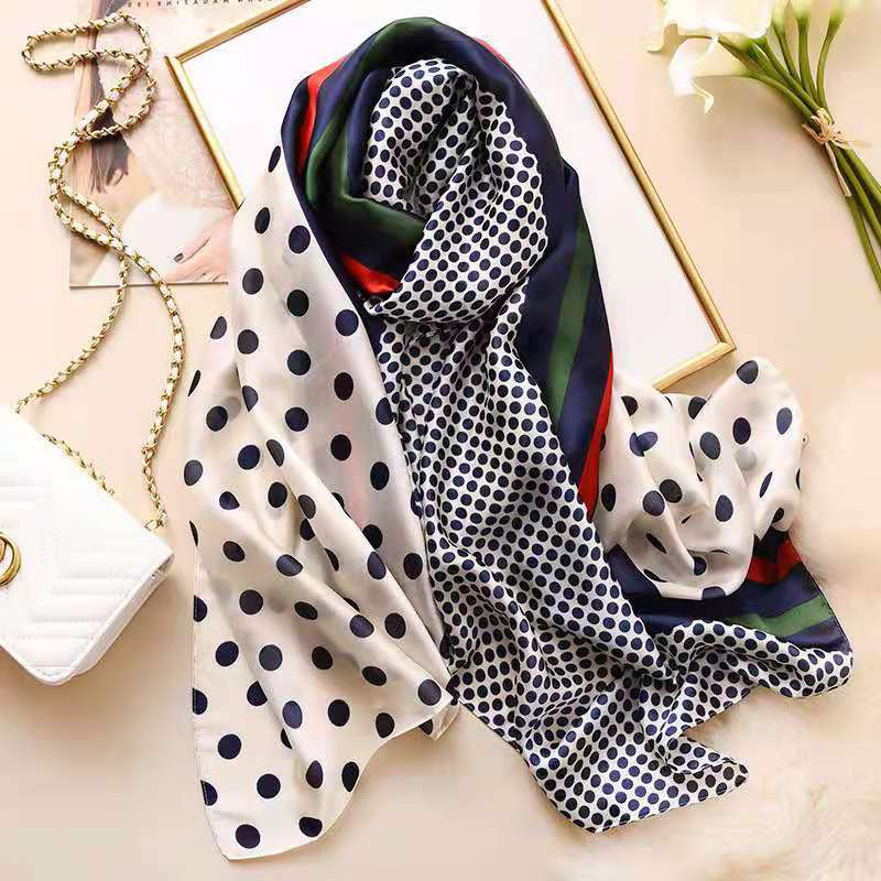 Long Super Large Imitation Silk Shawl Scarf