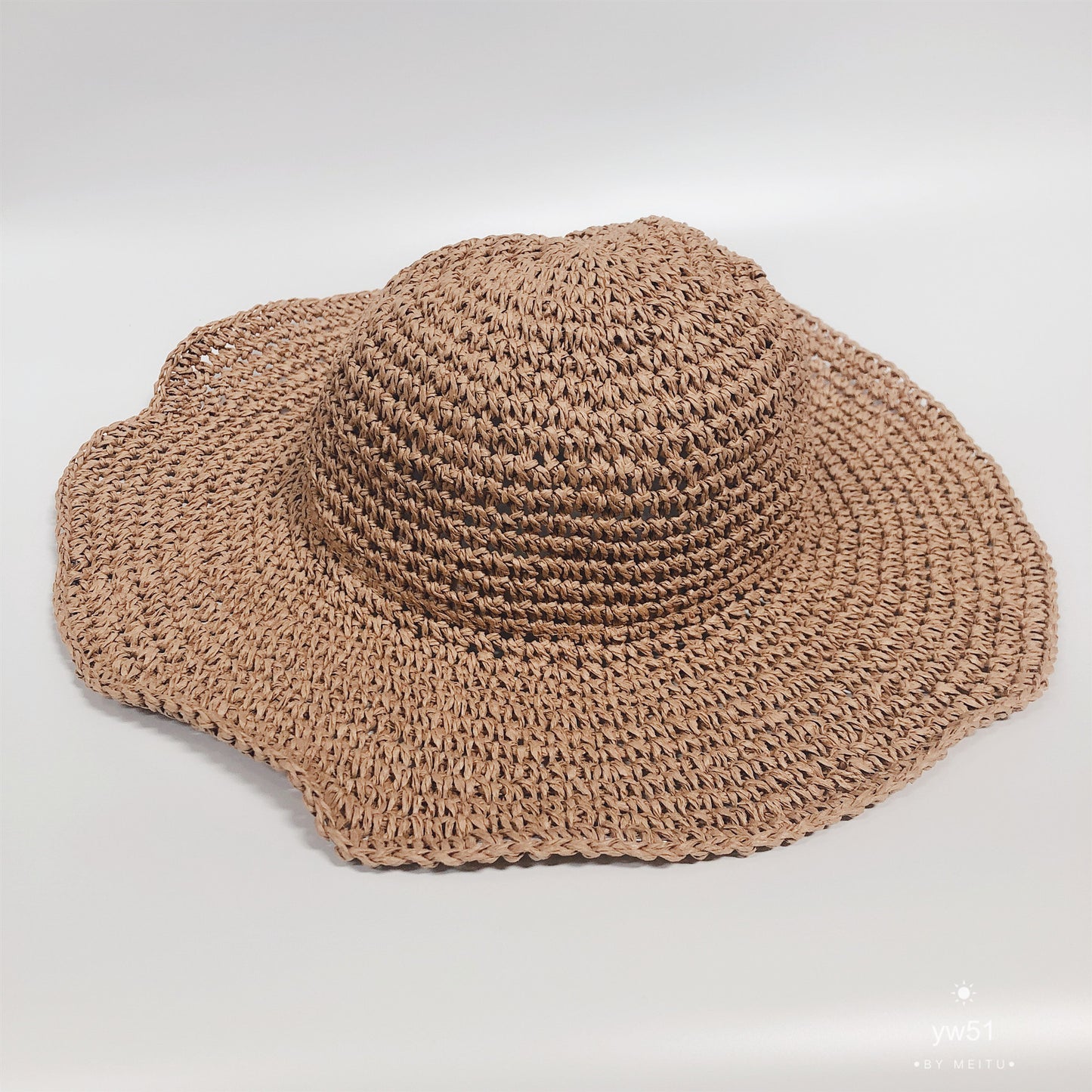 Sun Protection Foldable Straw Hat – Women’s Holiday Beach Hat