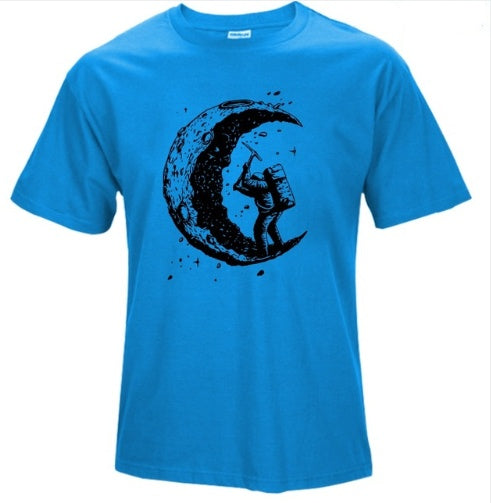 Cosmic Moon O-neck T-shirt