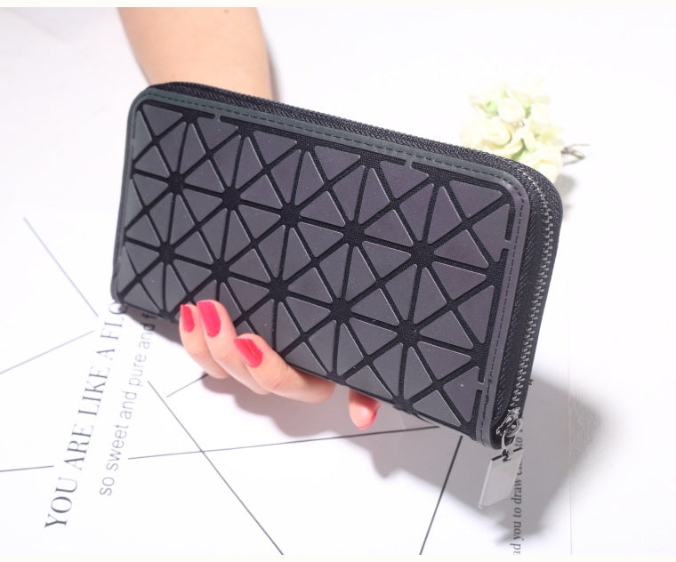 Luminous Geometry Clutch Wallet