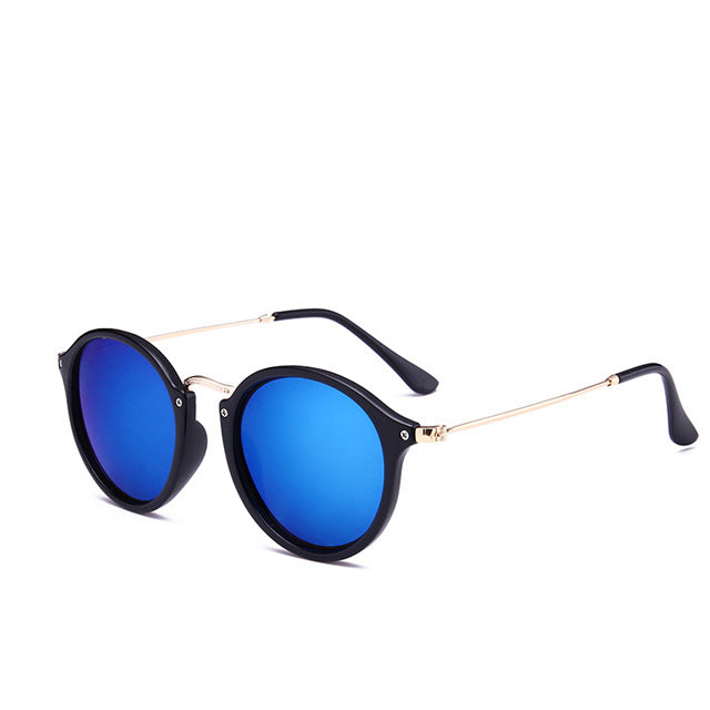 Retro Driver Metal Round Sunglasses