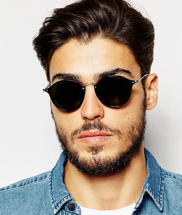 Retro Driver Metal Round Sunglasses